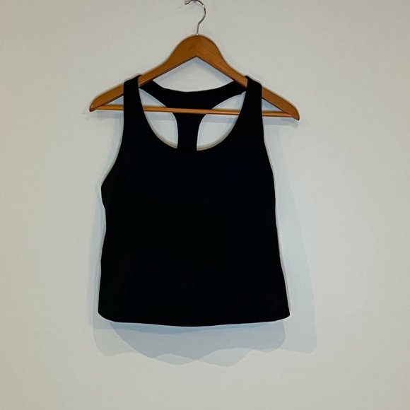 NWT old navy PowerSoft Cropped ShelfBra Tank Top Women size large & petite - Picture 5 of 12